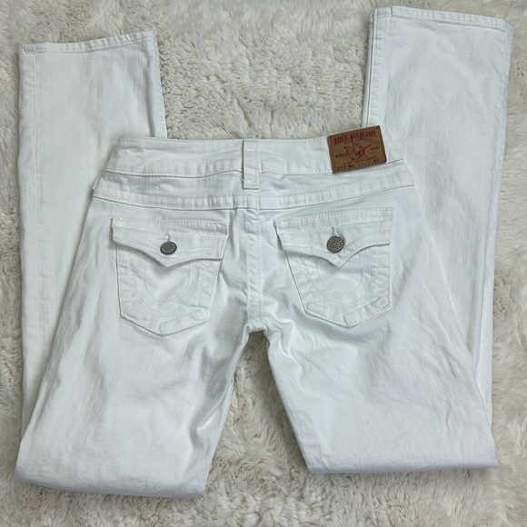 True Religion Billy Women’s White  Jeans size 28 - Picture 9 of 13